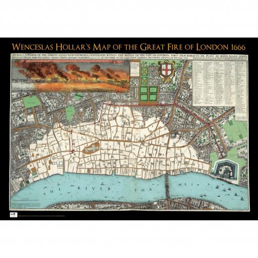 Great Fire of London Map