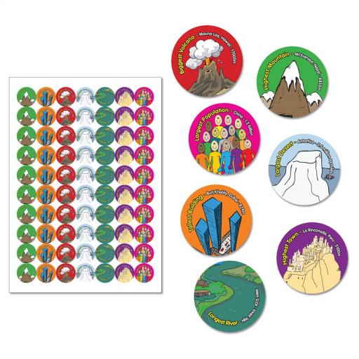 'Top Geographer' Reward Stickers