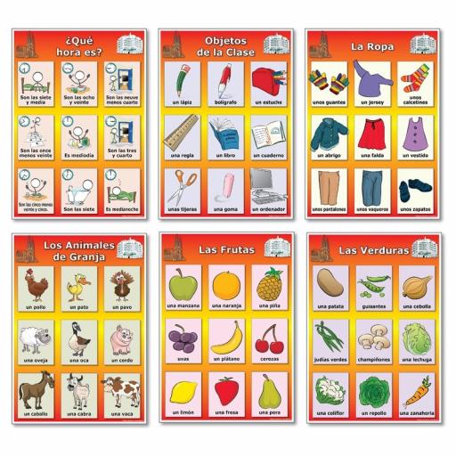 Spanish Vocabulary Poster Bundle