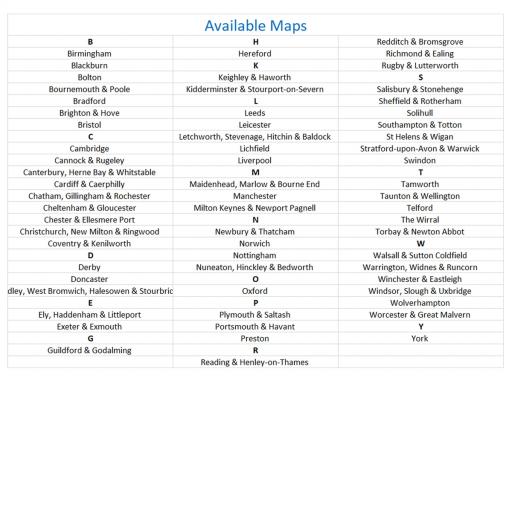 Past and Present Maps