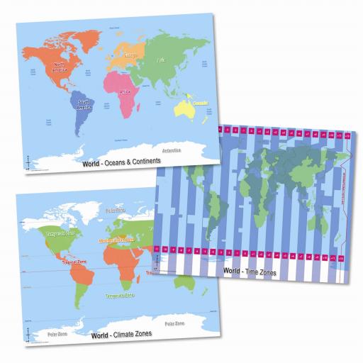 3 World Maps