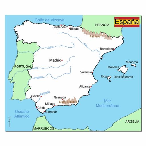 Map Of Spain