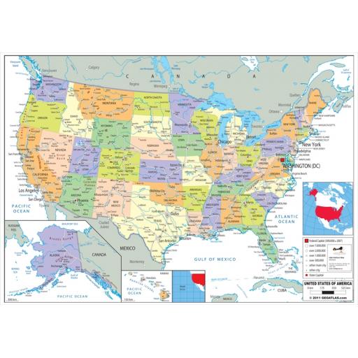 USA Political Map