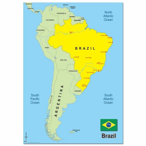 Map of Brazil