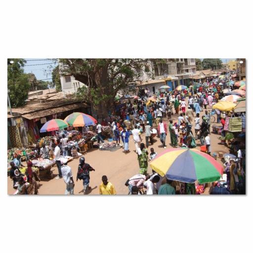 African Market Backdrop