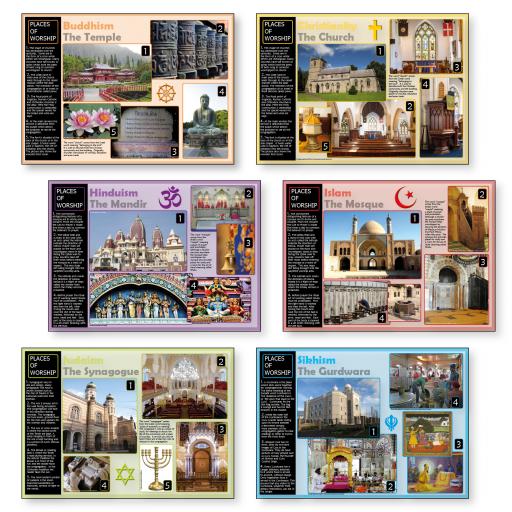 Places of Worship Poster Set