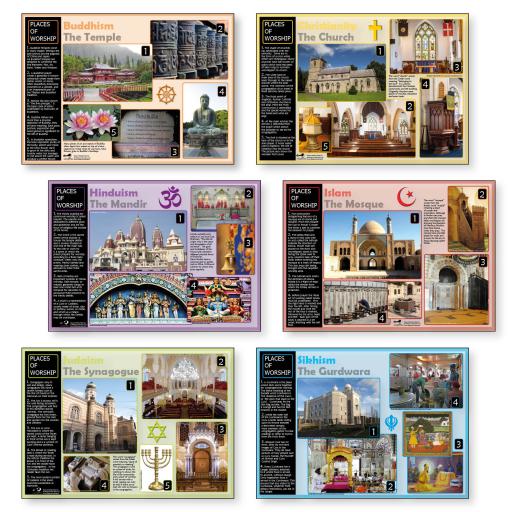Places of Worship Poster Set